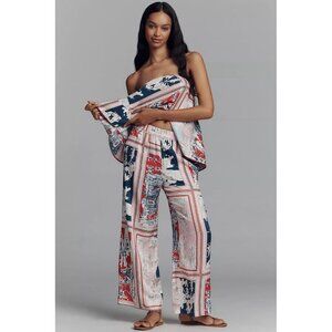 NWT Size S - Anthro  The Brooklin Printed Wide-Leg Pull-On Pants (NWT US$ 128)